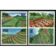 FIJI, 1990, CONSERVAÇÃO DO SOLO, YV#621-24, MNH