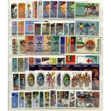 GANA, BONITO CONJUNTO DE 15 SÉRIES COMPLETAS NOVAS, TOTAL 60 SELOS, MNH