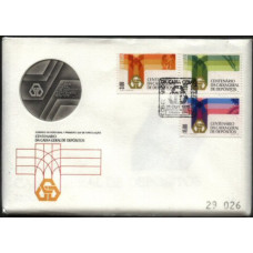PORTUGAL, 1976, CAIXA GERAL DEPÓSITOS, CE#1302-04, FDC C/ MEDALHA